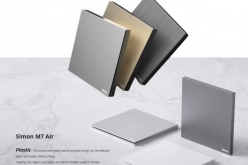 66E732-6R M7 AIR – Bộ đèn chân tường 3000K (Platinum Silver) Simon M7