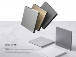 66E732-6R M7 AIR – Bộ đèn chân tường 3000K (Platinum Silver) Simon M7