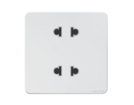BỘ Ổ CẮM ĐÔI 2 CHẤU Simon K3 571072