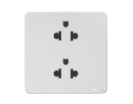 BỘ Ổ CẮM ĐÔI 3 CHẤU Simon K3 571287