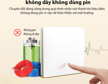 Công tắc phát sóng không dây không dùng pin RSx