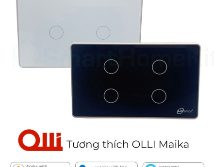 Công tắc thông minh Tuya Zigbee chữ nhật