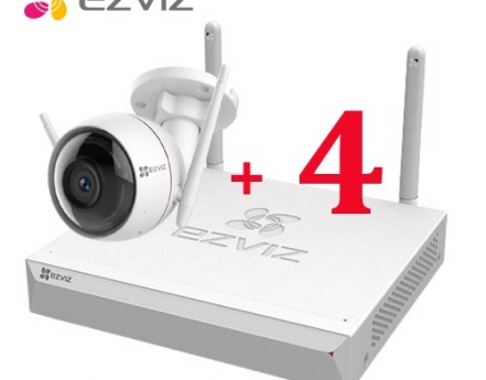 Đầu ghi hình IP Wifi EZVIZ và 4 Camera Wifi 2MP