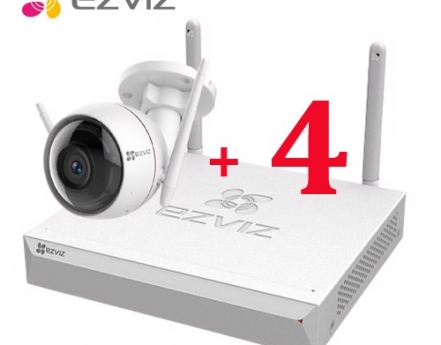 EZVIZ Đầu ghi hình IP Wifi và 4 Camera Wifi 2MP