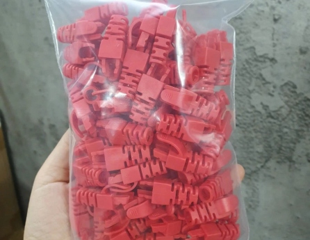 Chụp hạt mạng cho dây CAT5 CAT6 100 cái/túi bảo vệ hạt mạng trượt, chống bụi