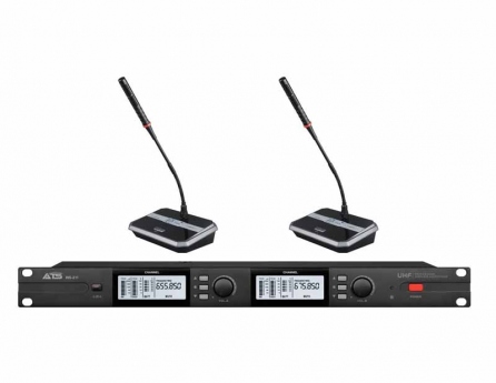 ATS WS-211 Micro hội nghị không dây – Bộ 2 mic cổ ngỗng không dây