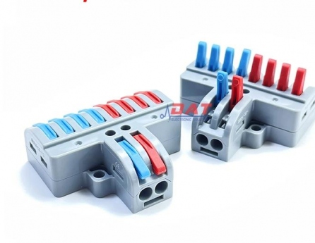 LT2-8 Cút Nối Dây Điện 2 Đầu Ra 8 Đầu - 32A 250V/600V