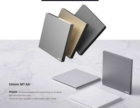 66E732-6R M7 AIR – Bộ đèn chân tường 3000K (Platinum Silver) Simon M7