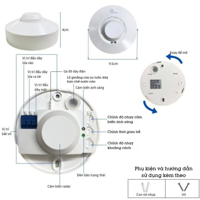 công tắc cảm biến MS600