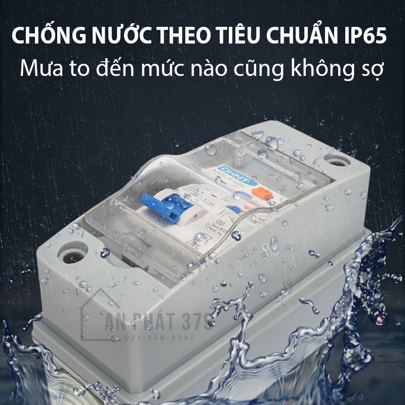 Hộp chống nước IP65 cho CB aptomat gắn ray HTX