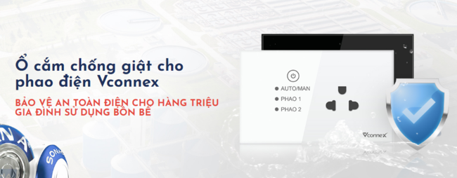 ổ cắm phao điện chống giật